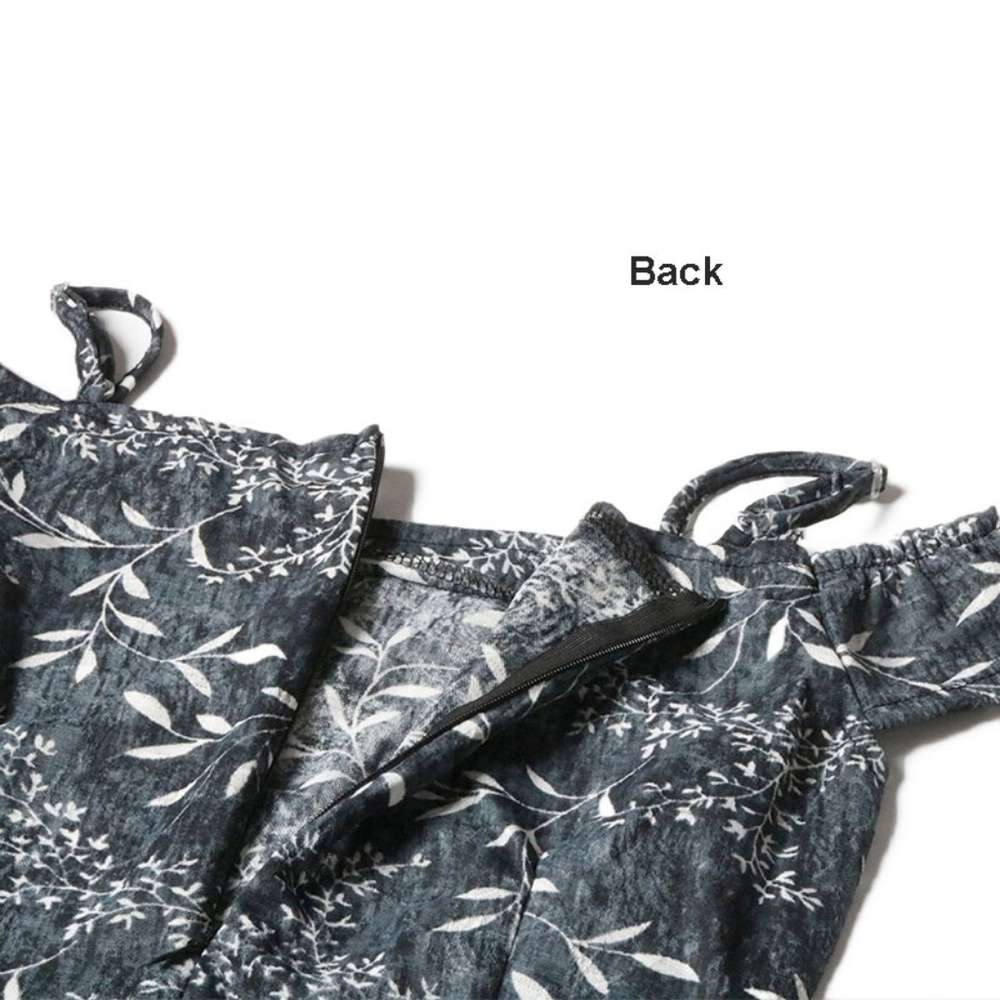 Summer Chiffon Off-shoulder Mini Dress - Picture 8 of 8